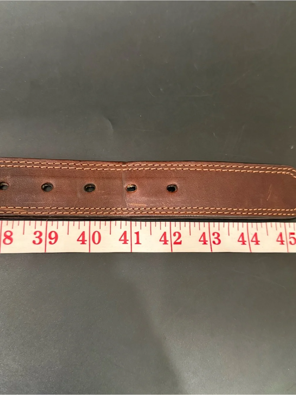 ARIAT Brown Leather Silver Ornate Buckle Rodeo Cowboy Men’s Western Belt Size 38